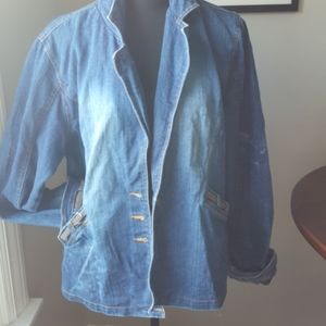 Vintage Solo Bleached Denim Jacket L